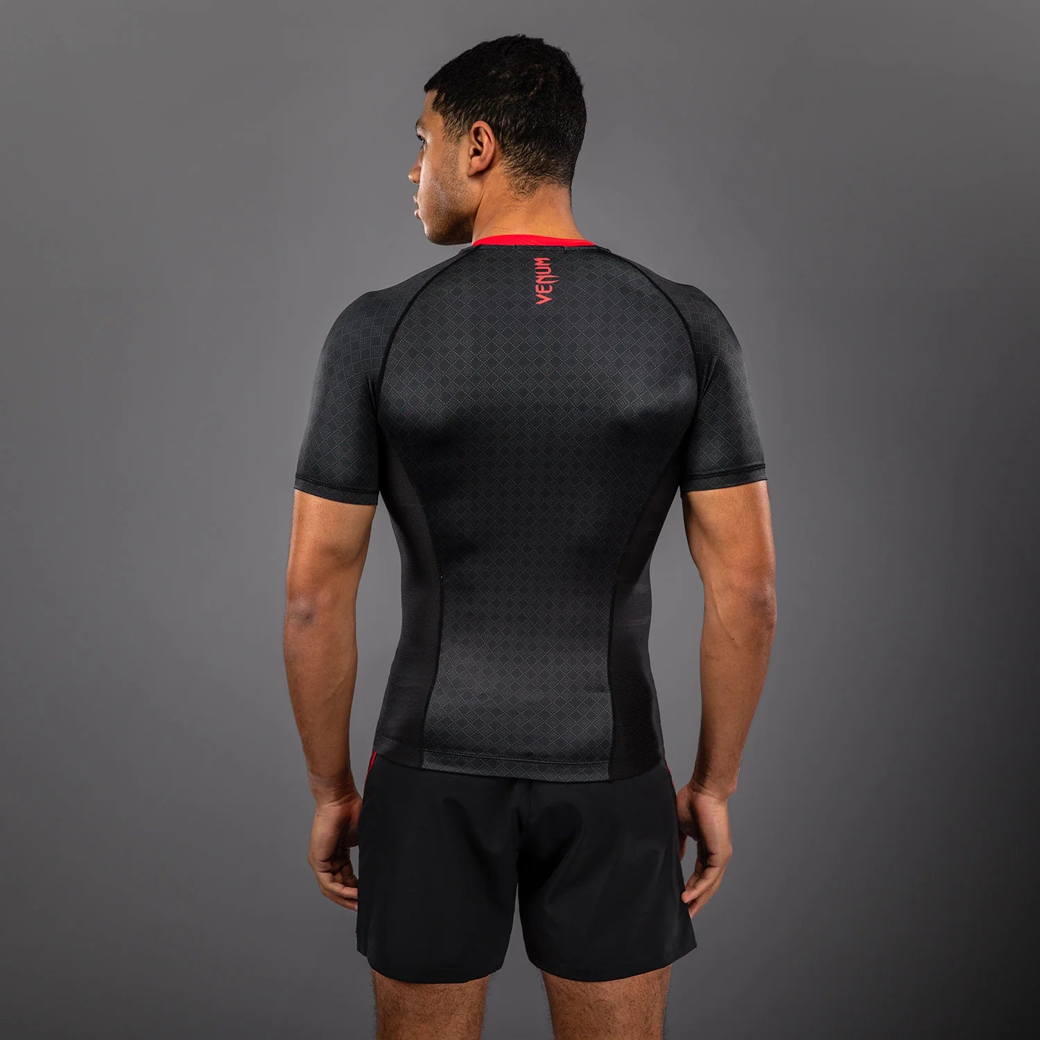 Venum x Roger Gracie Signature Kortärmad Rashguard - Svart/Röd