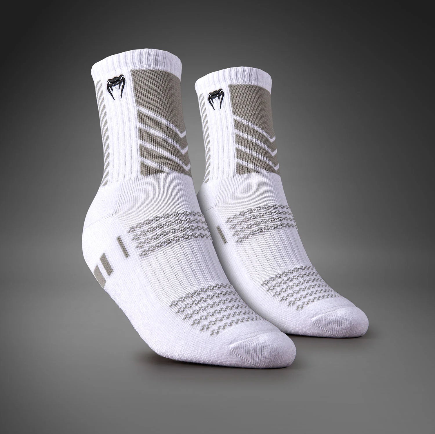 Venum Vector Crew Socks 3 Pack - White/Grey