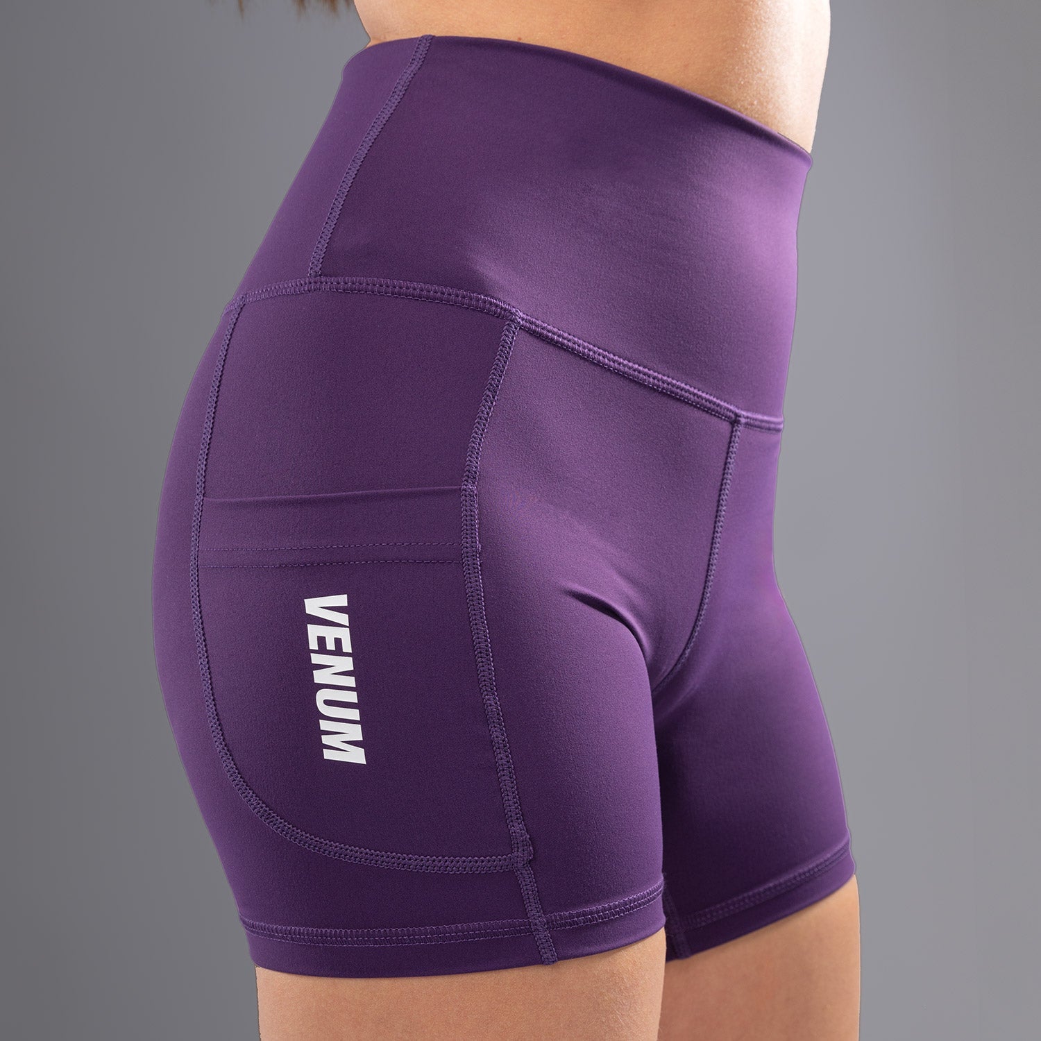 Venum Essential Women's Bike Shorts - Deep Purple