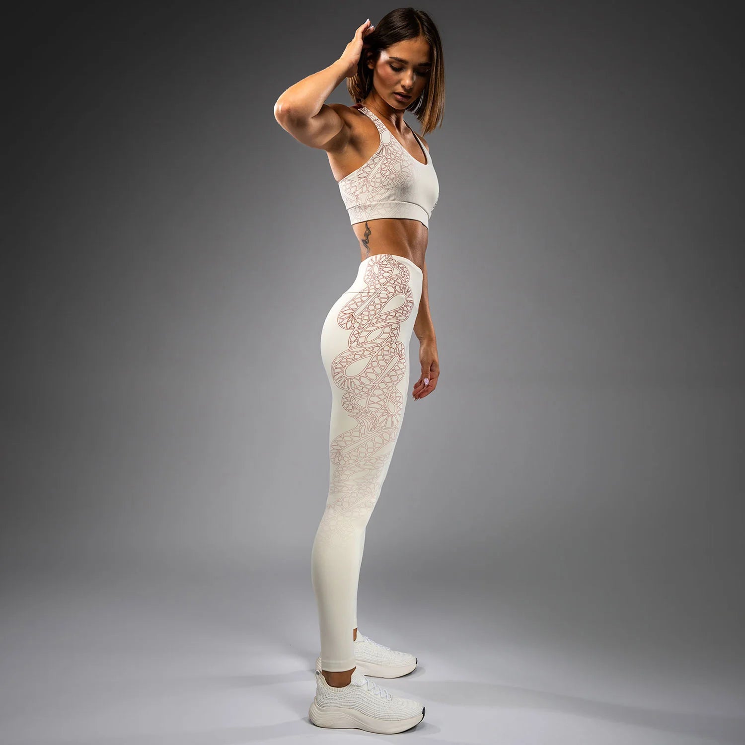 Venum Serpenti Women’s Leggings - Ivory/Burgundy